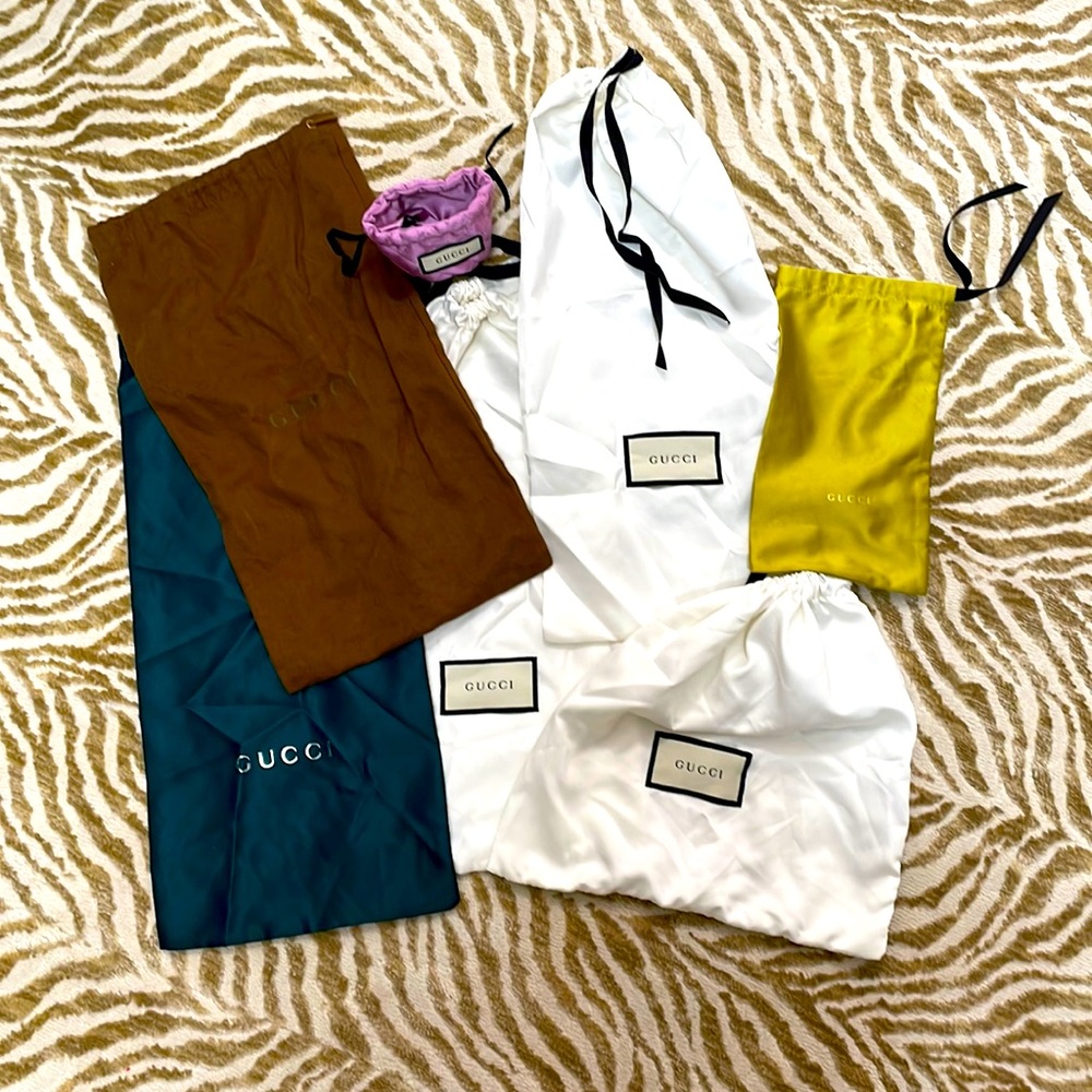 Empty Gucci bags